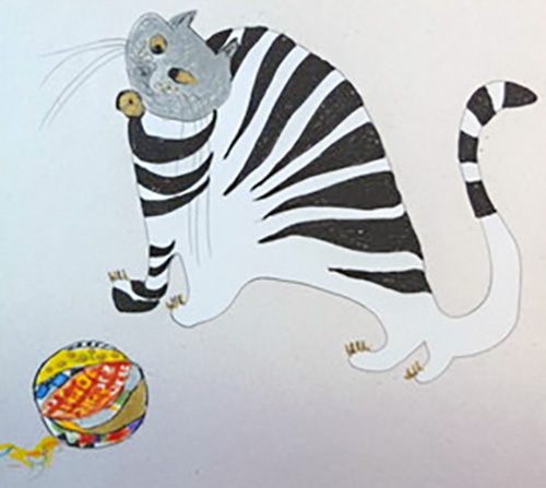 フジコ・ヘミングの絵画作品　タイトルは、クッキー